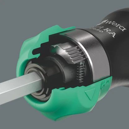 Kraftform Kompakt 28 RA 1 – ráčnový mechanismus v rukojeti
