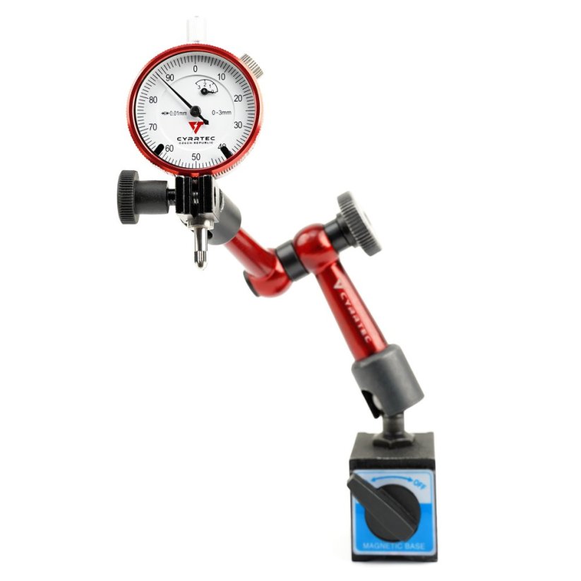 Číselníkový úchylkoměr 0-3 mm (0.01mm), v plastovém boxu