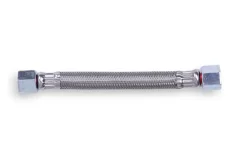 Opletená tlaková hadica 170 mm (G 3/8″–G 3/8″), OD 14 mm