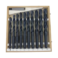 Wiertła HSS z chwytem stożkowym 14–23 mm, zestaw 10 sztuk
