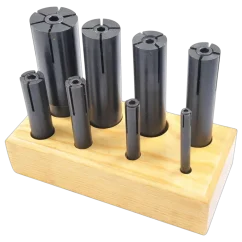 Sada rozpínacích tŕňov pre vnútorné upínanie (6–32 mm), 8 kusov v drevenom stojane