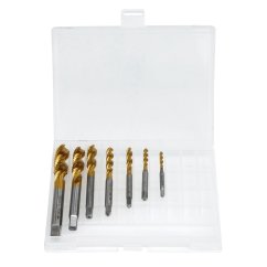 Sada strojních závitníků M3-M12, HSS - M2, ISO 529, sada 7 ks