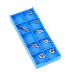 Zapasowe płytki skrawające do aluminium do zestawu noży 10×10 mm (MT10039), zestaw 8 szt.