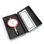Czujnik zegarowy 0–3 mm (0,01 mm) z czytelną tarczą, w plastikowym pudełku