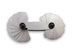 Sada radiusových měrek – vnitřní a vnější radius, R 7.5–15 mm