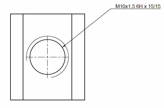 T - matica T12, závit M10