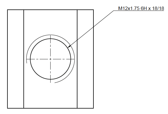 T - matica T14, závit M12