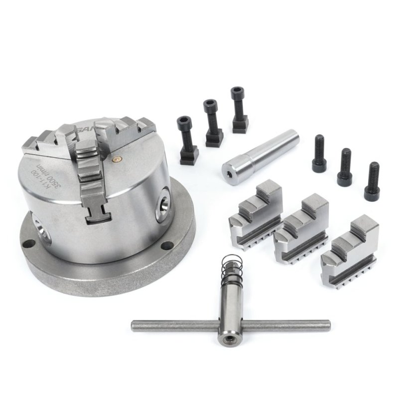 Príruba pre inštaláciu skľučovadla na otočný stôl 125 mm