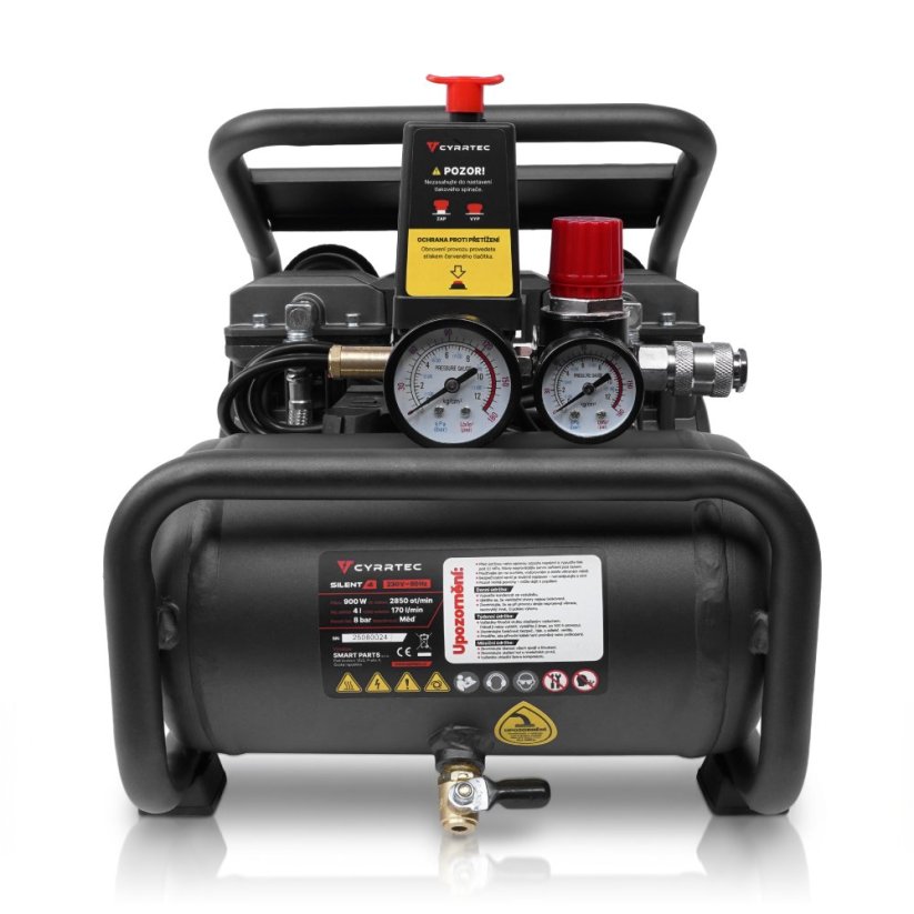 Bezolejový kompresor CYRRTEC SILENT 4, záruka 3 roky