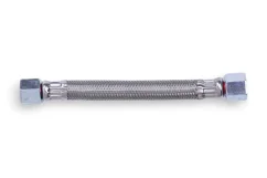 Opletená tlaková hadica 170 mm (G 3/8″–G 3/8″), OD 14 mm