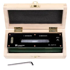 Presná strojová vodováha CYRRTEC 150 mm, rozlíšenie 0,02 mm/m