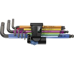 Klucze imbusowe Wera 950/9 Hex-Plus Multicolour HF 1, BlackLaser z funkcją podtrzymującą (zestaw 9 części) 022210