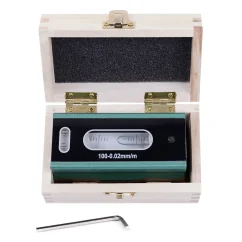 Presná strojová vodováha CYRRTEC 100 mm, rozlíšenie 0,02 mm/m