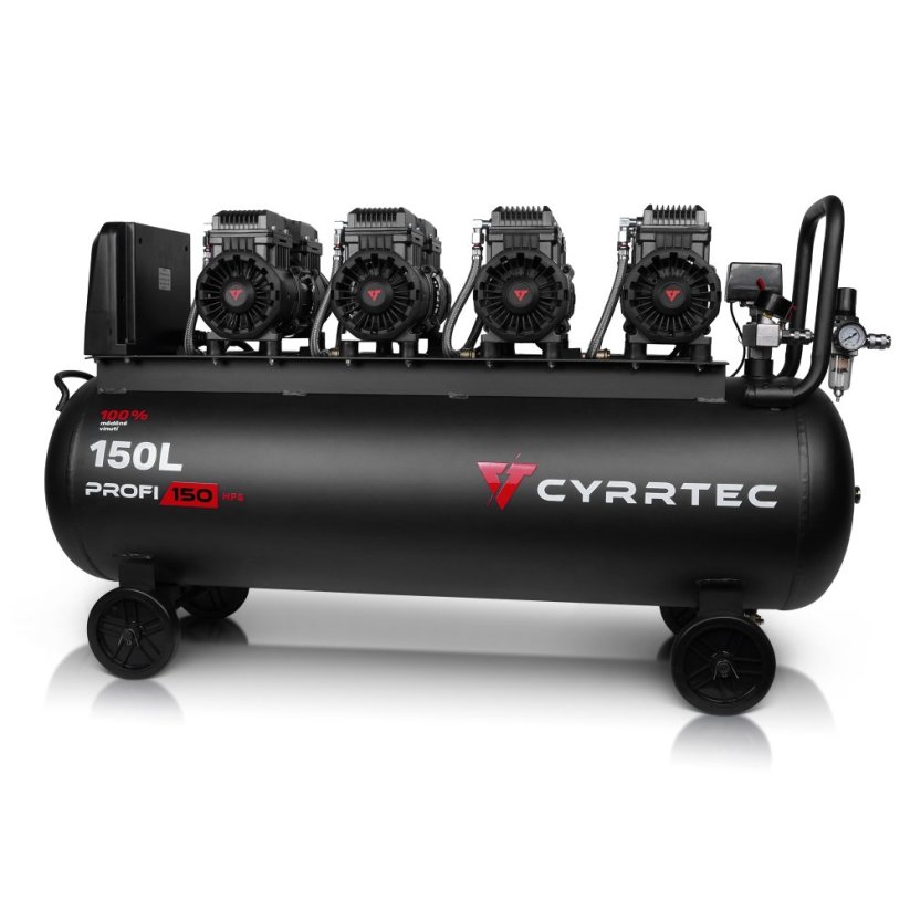 Bezolejový kompresor CYRRTEC PROFI 150 HFS, záruka 3 roky