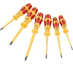 Wkrętaki dla elektryków Wera Kraftform 1060 i/1062 i/6 VDE (Zestaw 6 szt.), 051575