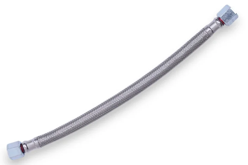 Pleciony przewód ciśnieniowy 290 mm (G 1/4″–G 1/4″), OD 12 mm