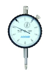 Czujnik zegarowy 0–10 mm (0,01 mm) w plastikowym pudełku, ACCUD
