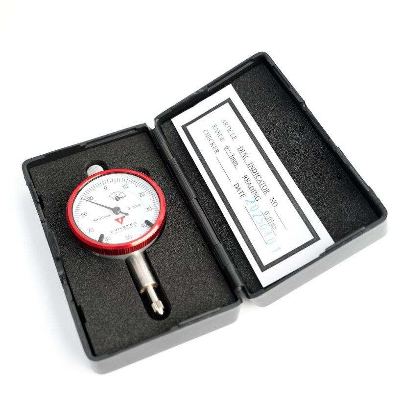 Číselníkový úchylkoměr 0-3 mm (0.01mm), v plastovém boxu