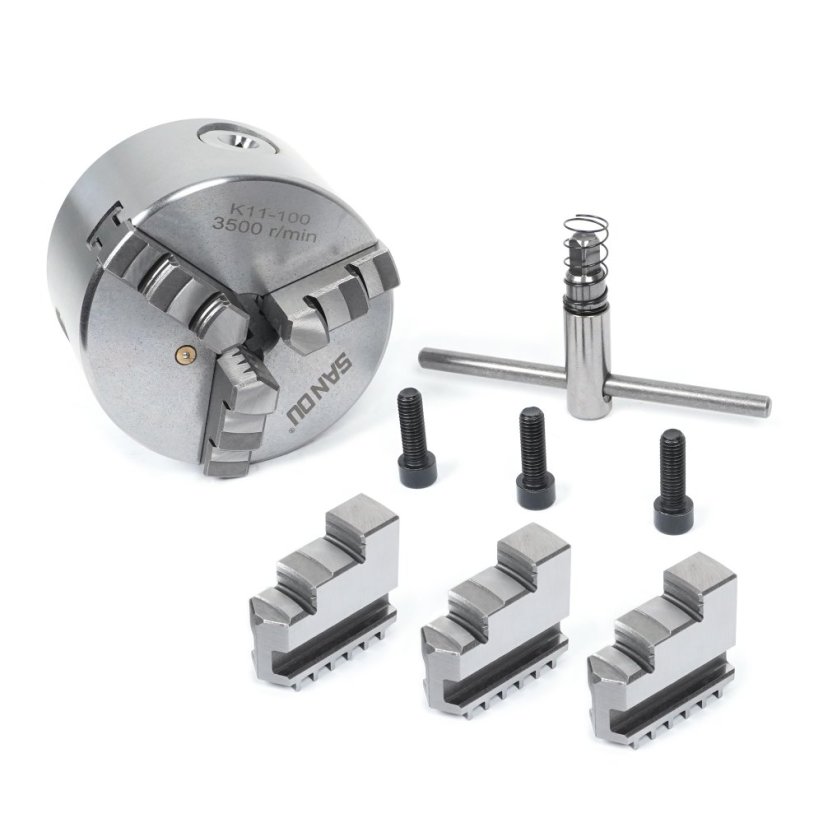 Samostrediace skľučovadlo K11-100 mm, 3 čeľuste, DIN6350
