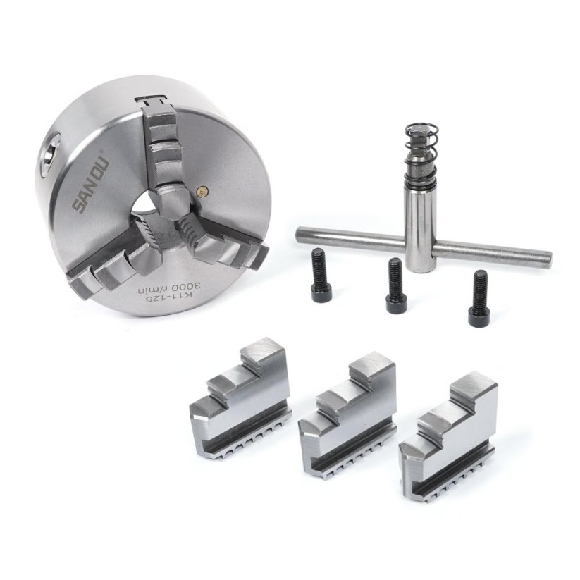 Samostrediace skľučovadlo K11-125 mm, 3 čeľuste, DIN6350