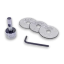 Sada kotúčových fréz Ø 63 mm s unášačom – hrúbky 1 / 1,5 / 2 mm, stopka 12 mm