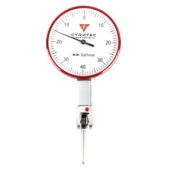 Páčkový číselníkový úchylkoměr 0-0.8 mm (0,01 mm), s přehledným ciferníkem, v plastovém boxu