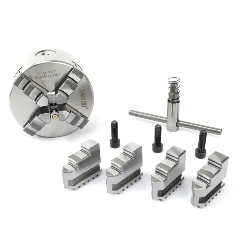 Uchwyt samocentrujący K12–100 mm, 4 szczęki, DIN6350