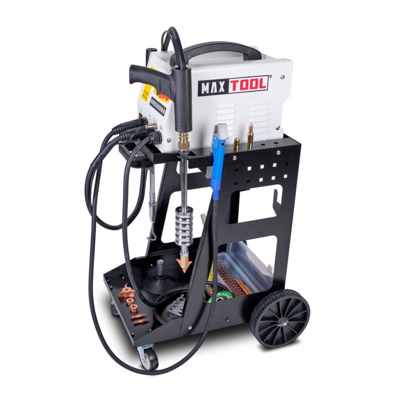 Zgrzewarka punktowa MAXTOOL MT SPOT 3900 z wózkiem i akcesoriami, zestaw Medium