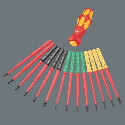 WERA sada náhradních bitů VDE KK 16 Turbo 1 PH/PZ/PZS/Torx®/plochá 16dílná