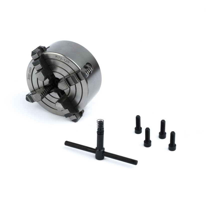 Nesústredné skľučovadlo K72-125mm, 4 čeľuste, DIN6350
