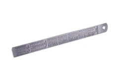 Oceľové pravítko s prevodnou tabuľkou – 150 mm