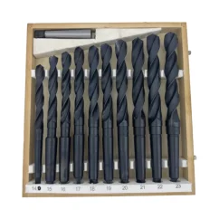 Vrtáky HSS s kuželovou stopkou, 14 - 23 mm, sada 10 kusů