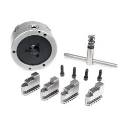 Uchwyt samocentrujący K12-125 mm, 4 szczęki, DIN6350