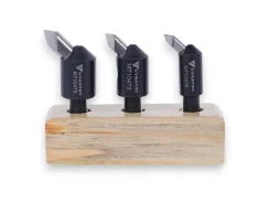 Dokončovacia hlava / flycutter (HSS) – sada 3 ks vr. stojančeka, stopka 12 mm – 14, 19, 22 mm