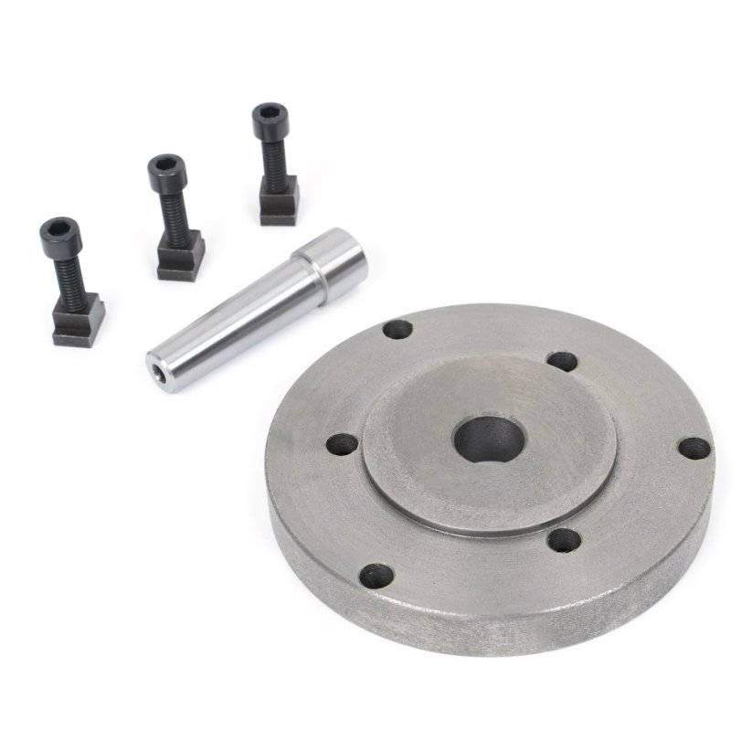 Príruba pre inštaláciu skľučovadla na otočný stôl 125 mm
