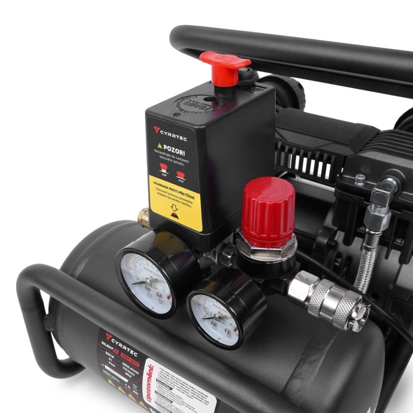 Bezolejový kompresor CYRRTEC SILENT 4, záruka 3 roky