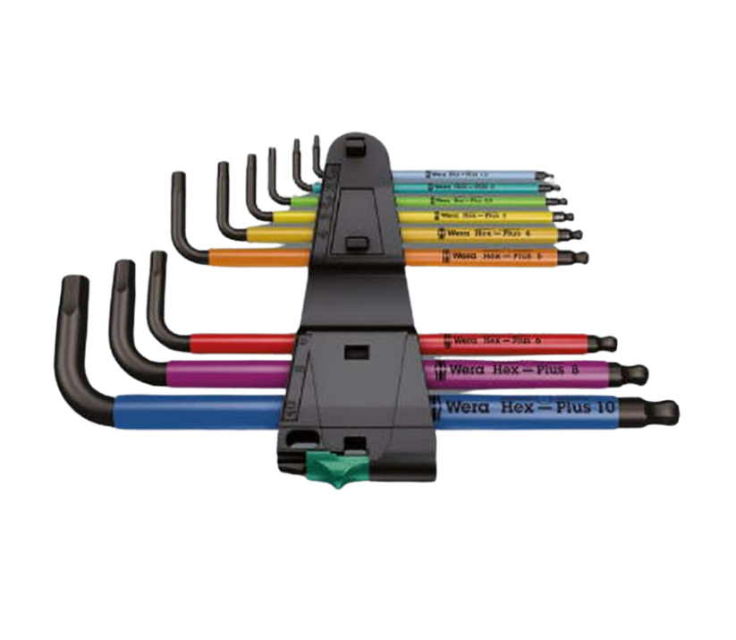 Zástrčné klíče inbus Wera 950/9 Hex-Plus Multicolour 1. Sada 9 ks (1,5-10mm), 022089