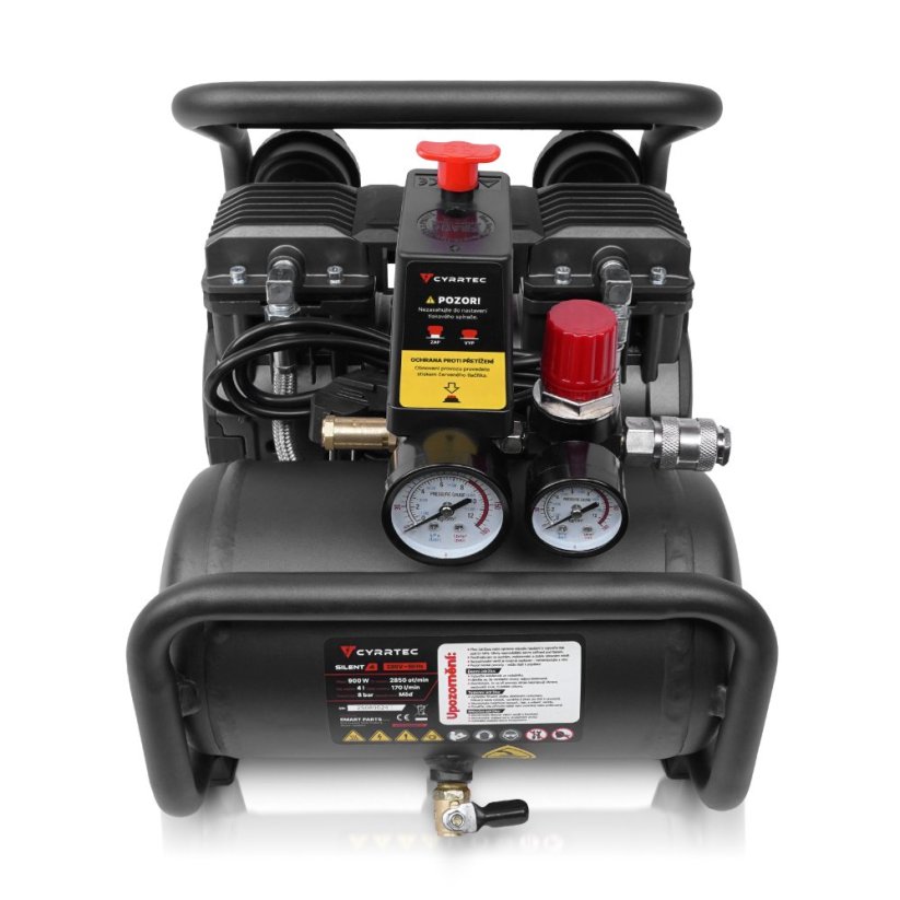 Bezolejový kompresor CYRRTEC SILENT 4, záruka 3 roky
