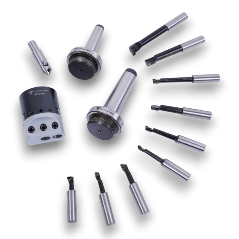 Presná vyvrtávacia hlava – sada s flycutterom, MK2/MK3, rozsah 10–125 mm, 9 nožov
