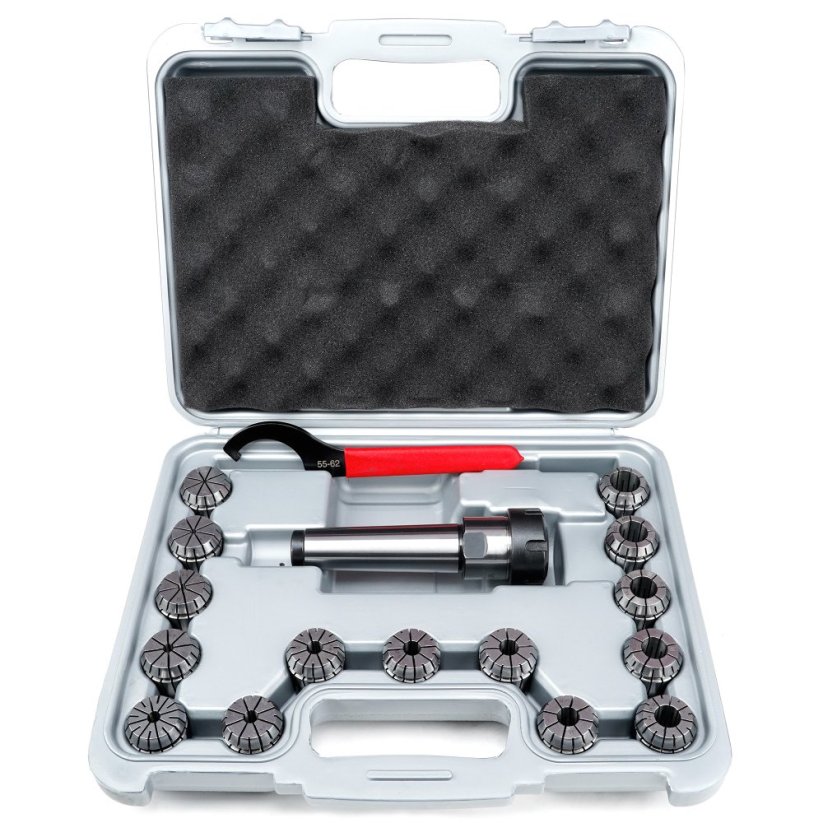 Sada 15ks kleštin 1-16mm, s držákem ER32, stopka MK 4