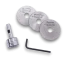 Sada kotúčových fréz Ø 63 mm s unášačom – hrúbky 1 / 1,5 / 2 mm, stopka 12 mm
